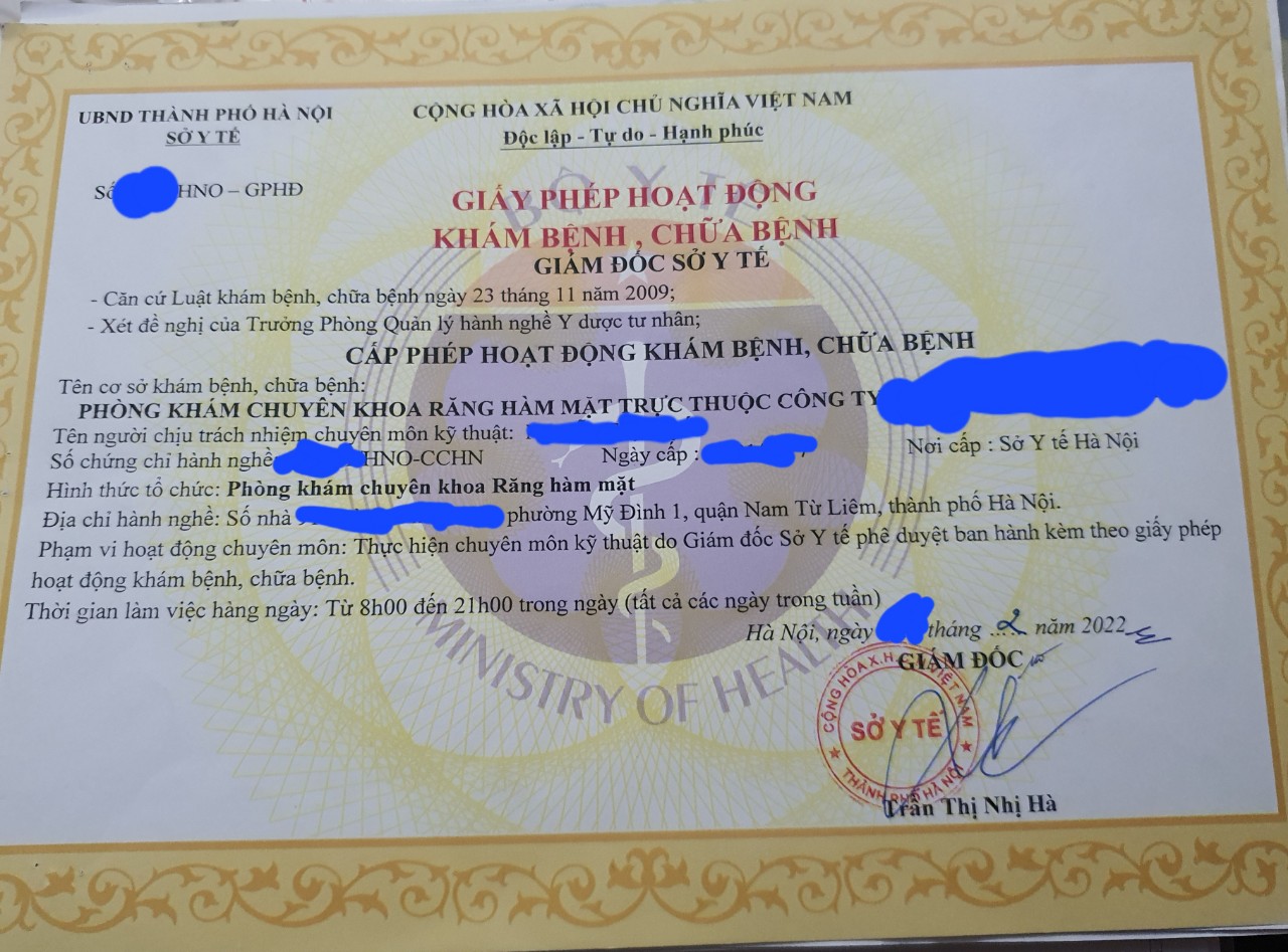 Tư vấn thủ tục xin giấy phép kinh doanh phòng khám