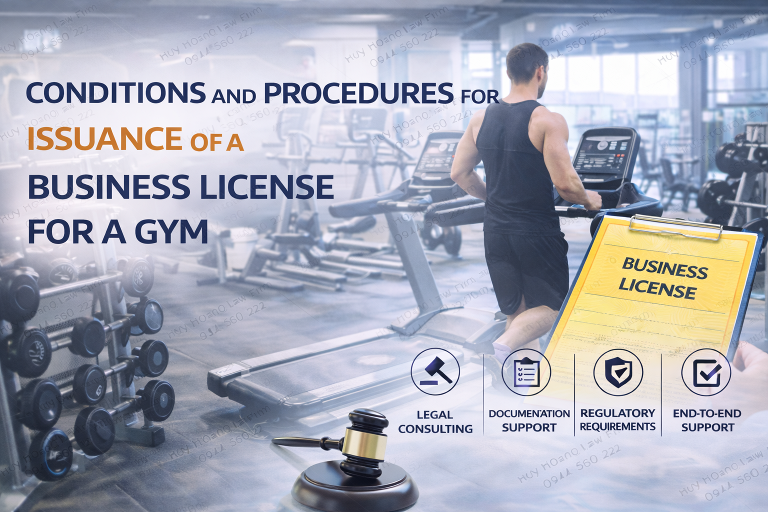 CONDITIONS AND PROCEDURES FOR ISSUANCE OF A BUSINESS LICENSE FOR A GYM